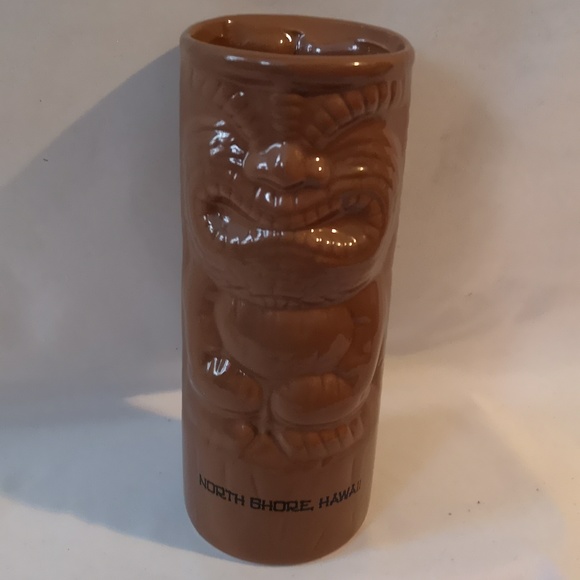 Collector Tiki Mug / Vase North Shore Hawaii Breakers Restaurant & Bar, Brown - Picture 1 of 4
